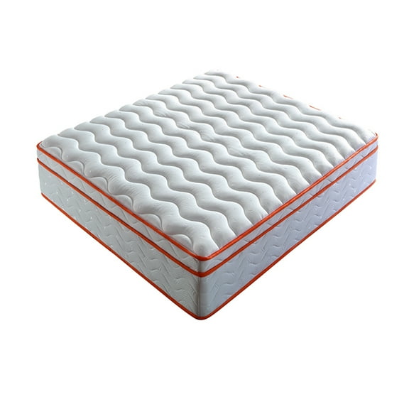 JERFIT 12 Inch Full Hybrid Mattress with Euro Top, Cooling Gel Memory Foam Pocket Coils for Motion Isolation Pressure Relief