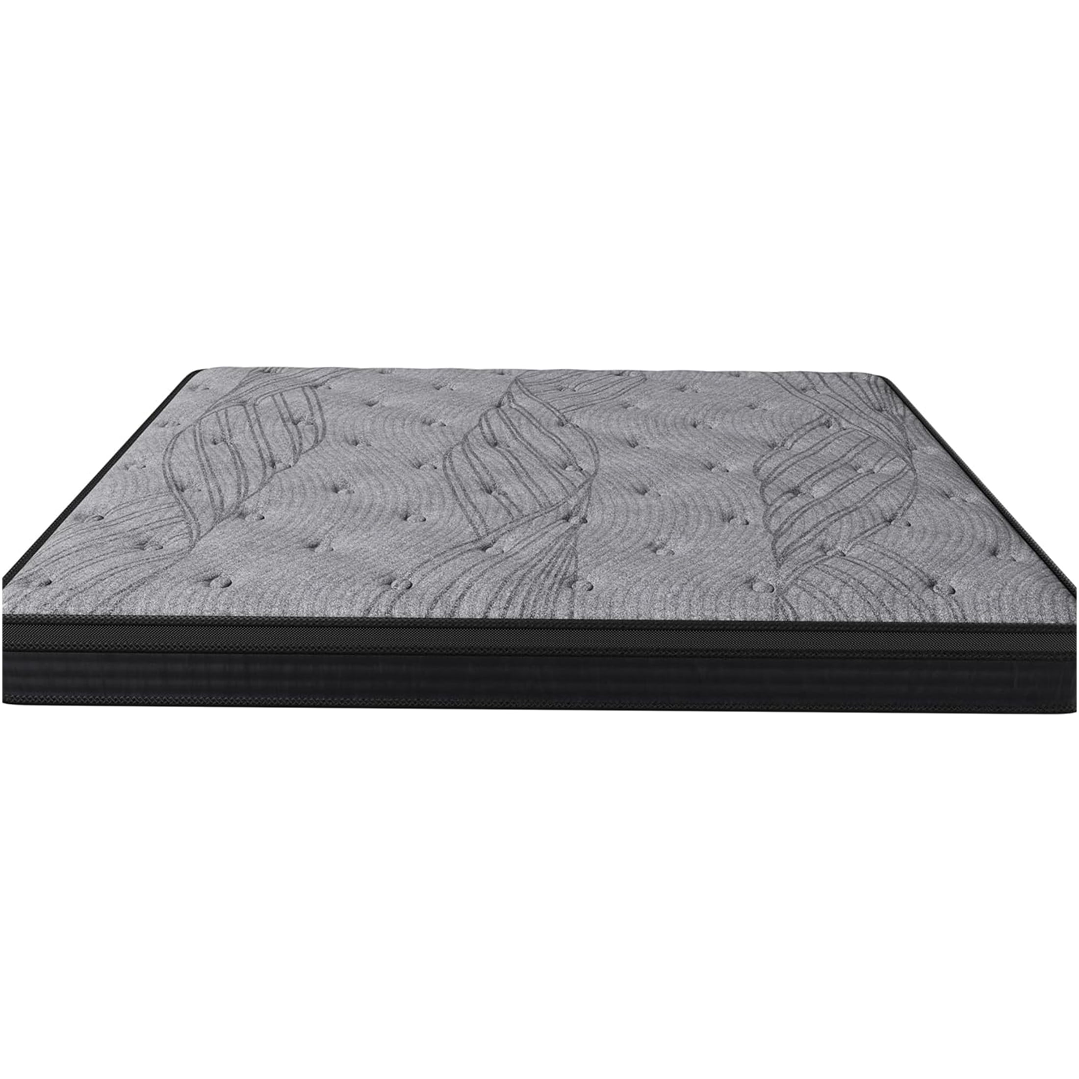 JERFIT 12 Inch King Mattress in a Box - Grey Hybrid Pocket Coil & Foam, Medium Firm Feel for Motion Isolation & Support