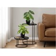 thumbnail image 1 of JERFIT 13 inch Artificial Monstera Plants Set of 2 in Black Pots, Faux Tabletop Greenery with Adjustable Leaves, Low Maintenance Indoor Decor for Home Office, 1 of 6