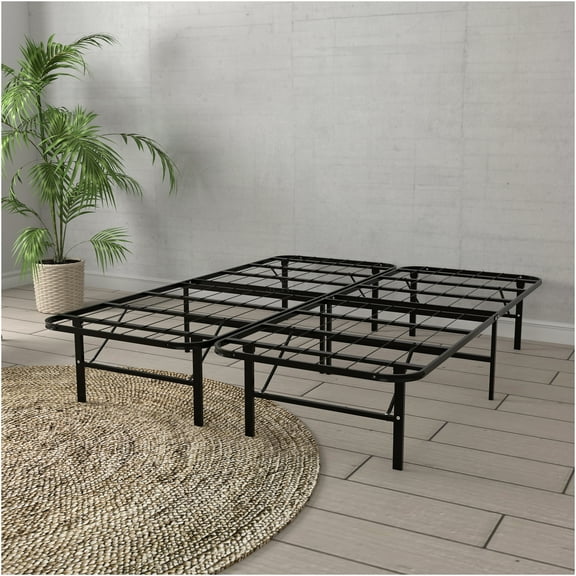 JERFIT 14" Heavy Duty Steel Twin Platform Bed Frame, Black - No Box Spring Needed, Tool-Free 5 Min Assembly, 2000 lbs Support Underbed Storage