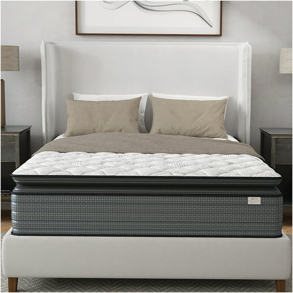 JERFIT 14 Inch Twin XL Hybrid Mattress, Medium Firm Gel Memory Foam Pocket Innerspring, Cooling Pillow Top, CertiPUR-US Certified, Motion Isolation, Pressure Relief