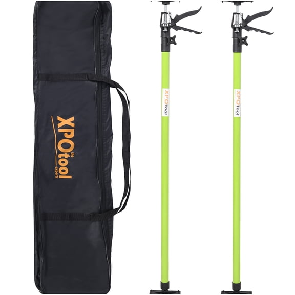 JERFIT 2-Pack Telescoping Support Pole, 30-114 Inch Adjustable Third Hand Tool, Heavy Duty Steel Construction Pole for Cabinet Installation, Drywall, Woodworking & DIY Projects