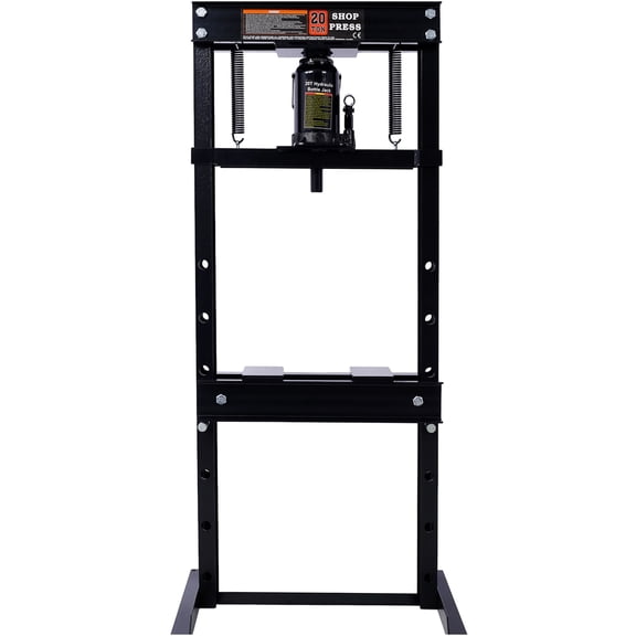 JERFIT 20 Ton Hydraulic Shop Press, Heavy-Duty Steel Frame with Safety Valve, for Bending, Straightening, Bushing & Bearing Removal