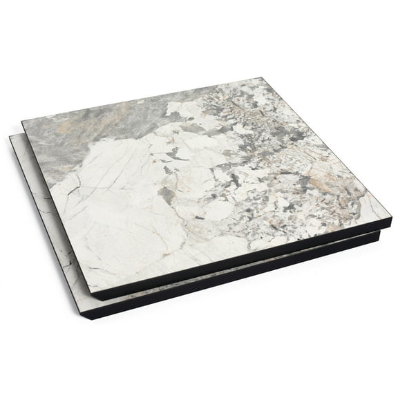 JERFIT 24 Inch Bathroom Vanity Door Replacement, Modern Black and White Cabinet Fronts, Scratch Resistant Plywood with Invisible Handle Design