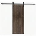 JERFIT 24 x 80 Inch 3/4 Inch Thick 2-Panel Antique Brown MDF Interior ...