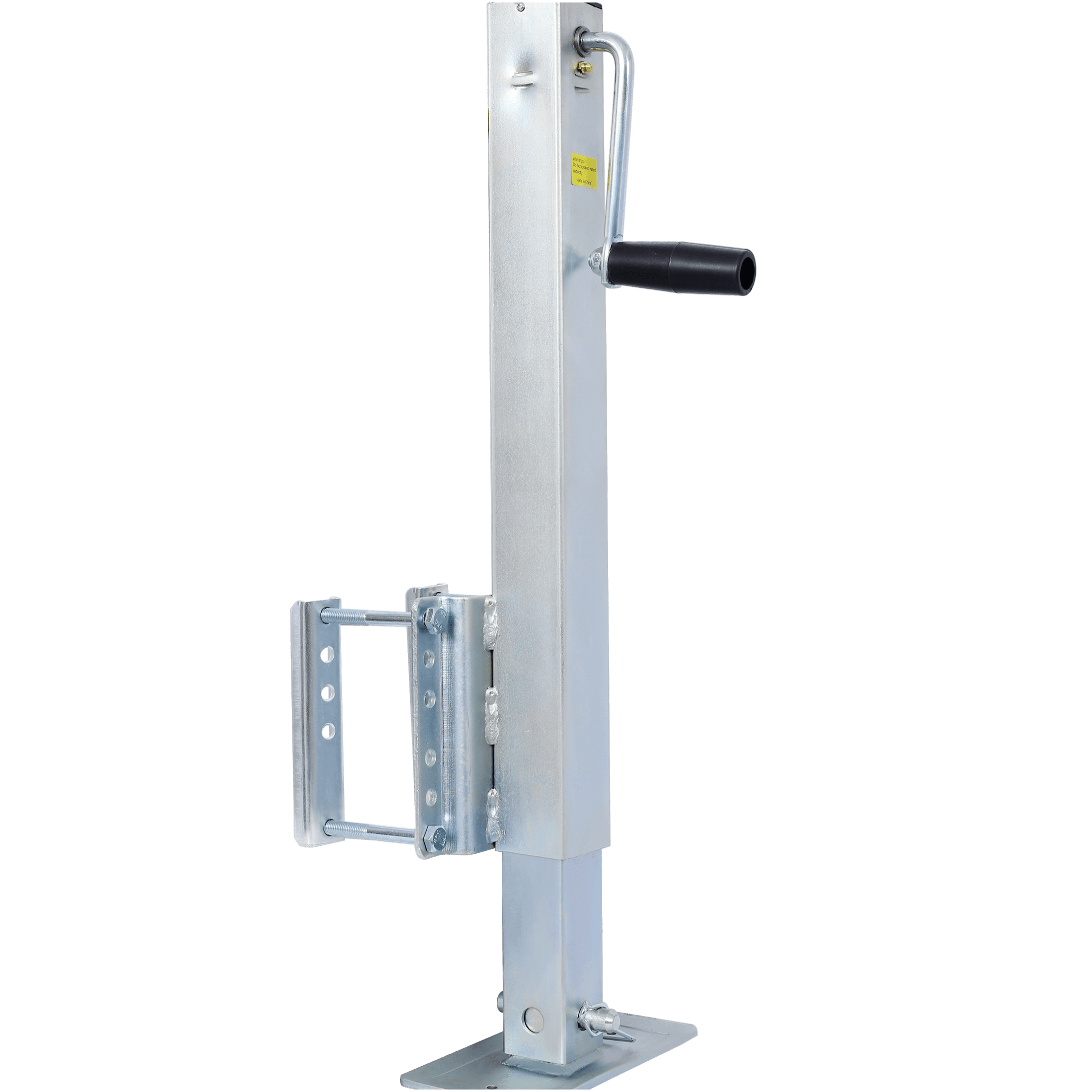 JERFIT 2500 lbs Heavy Duty Trailer Jack with Drop Leg, Fixed Bolt-On Mount, 28.6" Lift, Side Wind Crank for Marine Boat & Utility Trailers