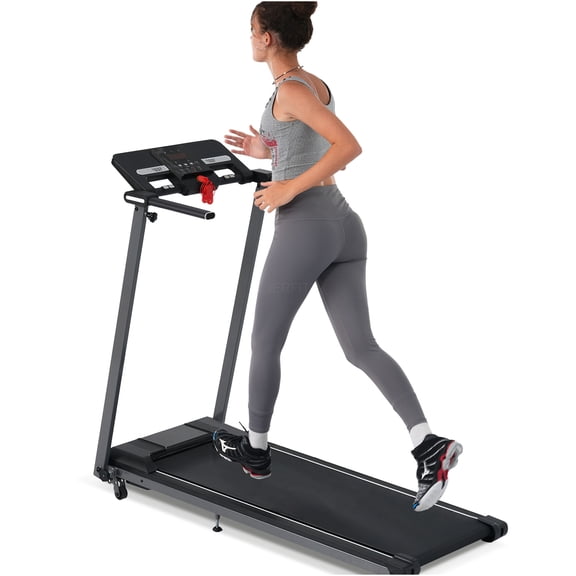 JERFIT 3% Incline Folding Treadmill for Home, 2.5HP Ultra Quiet Walking Pad with Remote, 265lbs Capacity Treadmill for Running, Compact for Office & Apartment