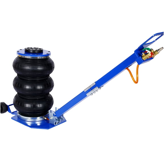 JERFIT 3 Ton Triple Bag Air Jack for Cars, 6600lbs Lifting Capacity, Portable Pneumatic Car Lift for Off-Road, SUV, Truck, All-Terrain Emergency Jack (Blue)