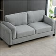 thumbnail image 1 of JERFIT 3-in-1 Convertible Floor Sofa Bed, Foldable Futon Couch with Pillows, Plush Teddy Fabric for Living Room, Guest Room, Playroom, Green, 1 of 10