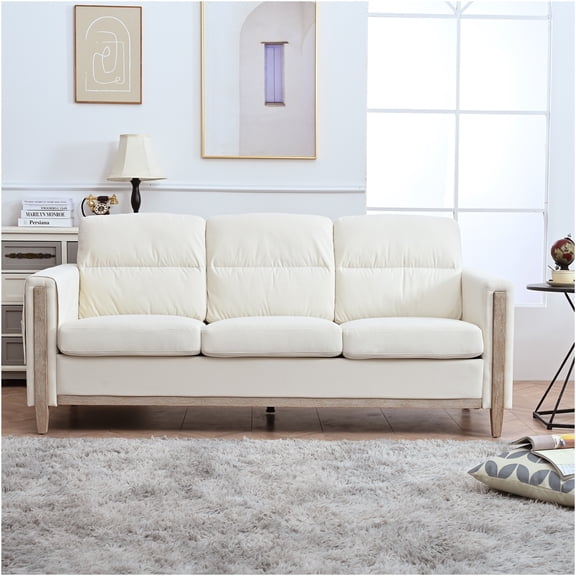 JERFIT 3-in-1 Convertible Sofa Bed with Storage Pockets, Recliner to Sleeper, Soft Corduroy Upholstery, Green