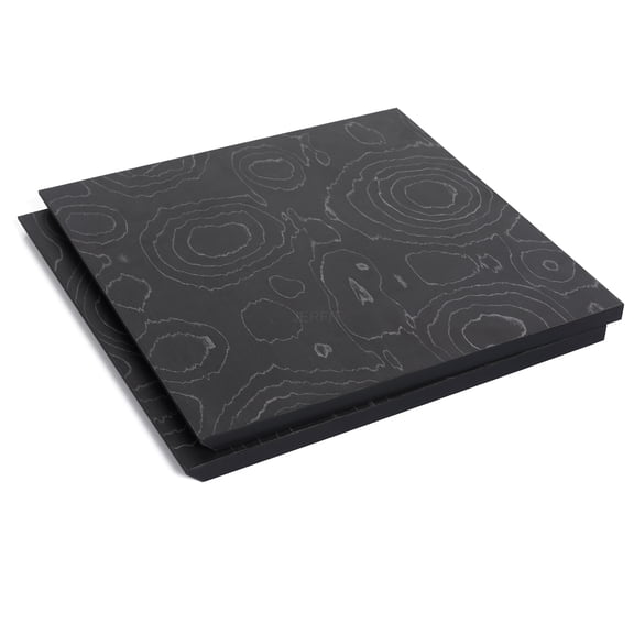 JERFIT 30 Inch Bathroom Vanity Cabinet Door Replacement, Modern Scratch-Resistant Black & White Plywood Panel with Easy Grip Handle for Storage, Kitchen, Powder Room