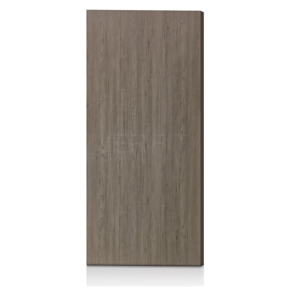 JERFIT 36 in x 80 in Gray Textured Interior Door Slab Composite MDF Construction