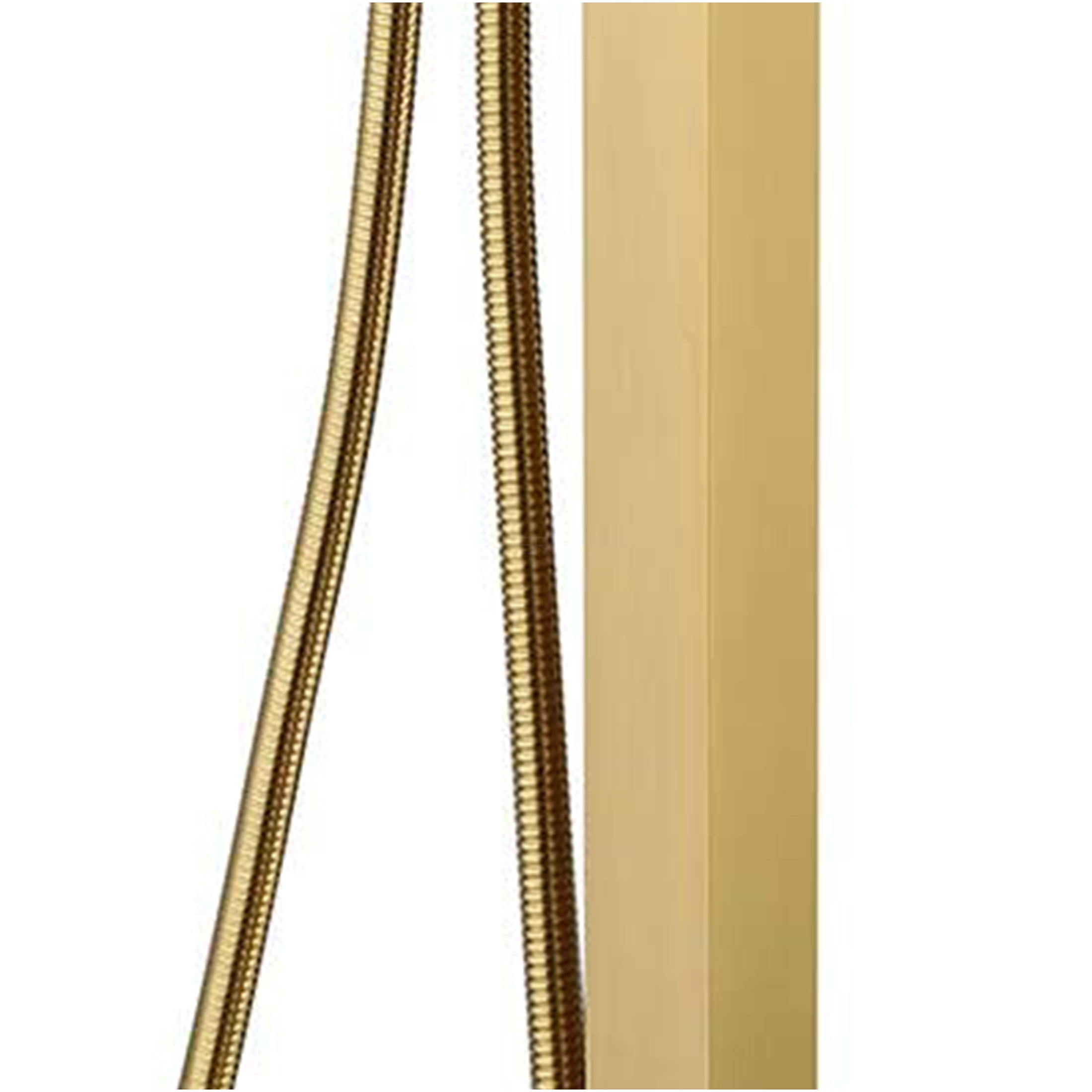 JERFIT 37" Brushed Gold Floor Mounted Tub Filler with Handheld Shower, Waterfall Spout Freestanding Bathtub Faucet
