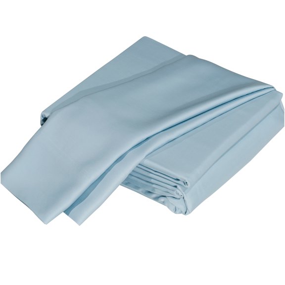 JERFIT 4-Piece Bamboo Viscose Sheet Set - King Size, Light Blue, Eco-Friendly & Hypoallergenic, Temperature Regulating, Ultra-Soft Bedding