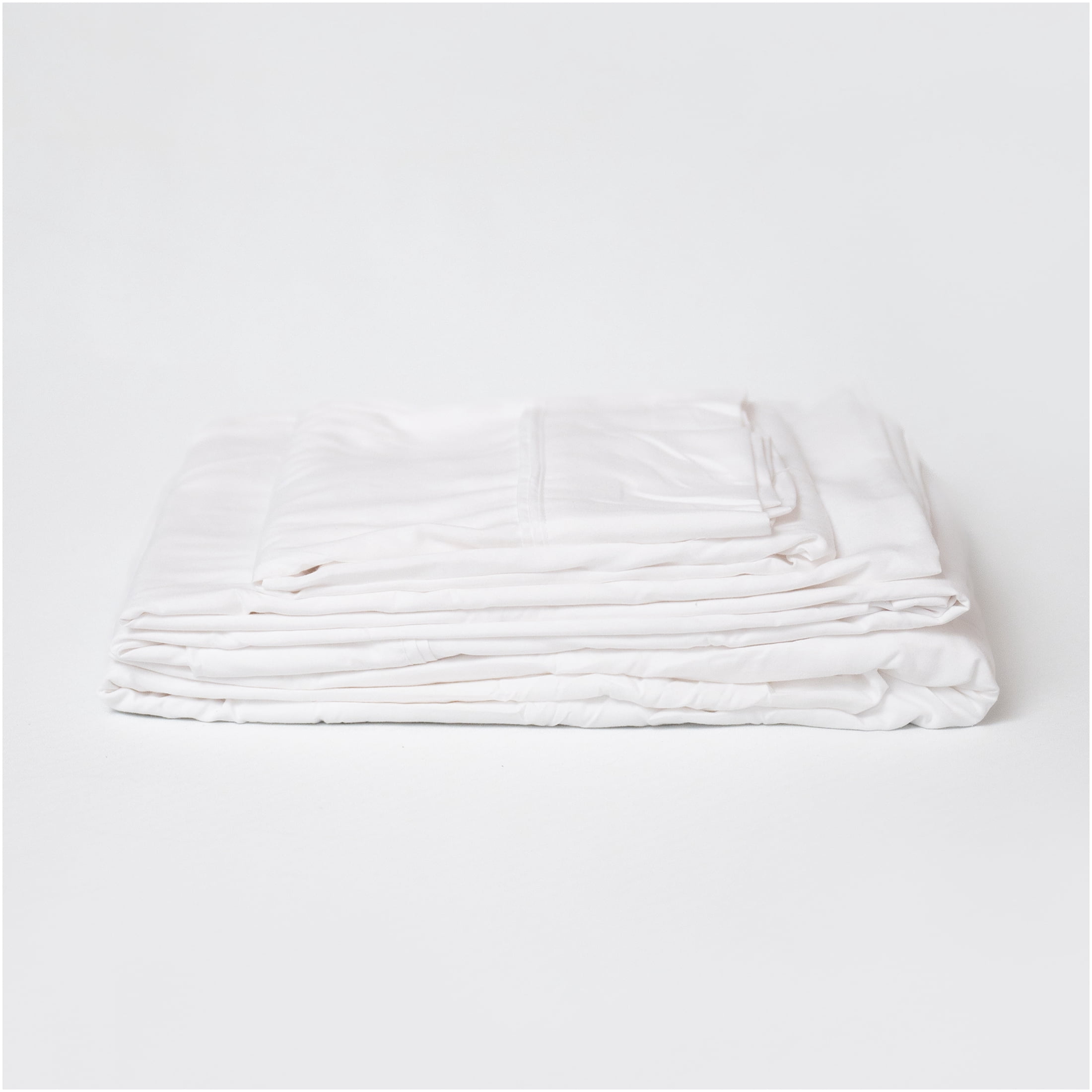 JERFIT 4-Piece California King Sheets Set - 100% Bamboo Derived Rayon, Hypoallergenic & Cooling, Deep Pocket 18" Fitted Sheet, Pillowcases, Flat Sheet, White