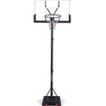 thumbnail image 1 of JERFIT 44" Portable Basketball Hoop System with Wheels, Height Adjustable 5.7-10ft, Outdoor/Indoor Goal with Polycarbonate Backboard, Stable Base for Sand/Water, 1 of 7