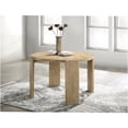 thumbnail image 1 of JERFIT 47 Inch Round Dining Table for 4, Solid Wood Kitchen Table with Oak Finish, Modern Farmhouse Center Table for Dining Room, 1 of 5