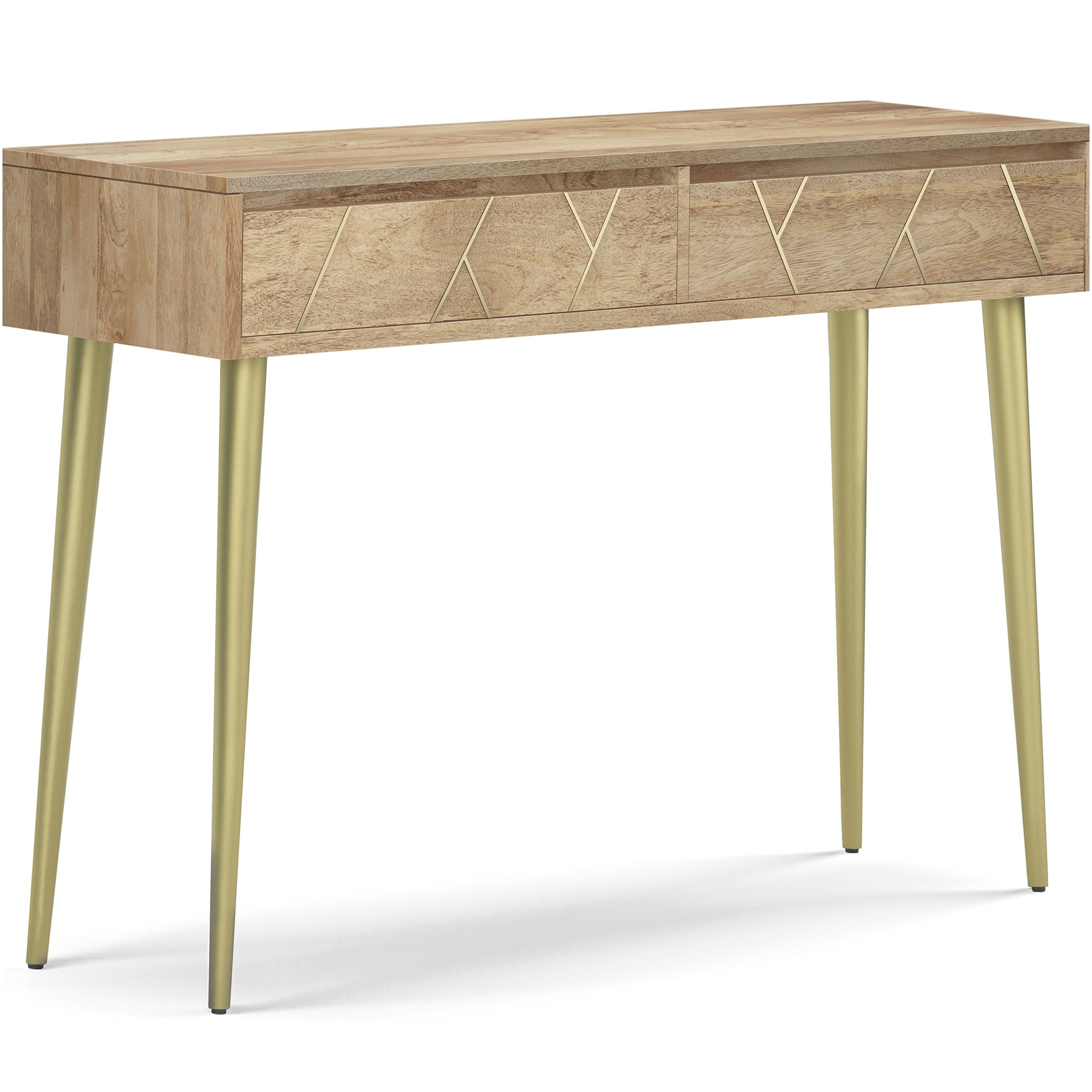 JERFIT 48 inch Console Table with Drawers, Mid-Century Modern Sofa ...