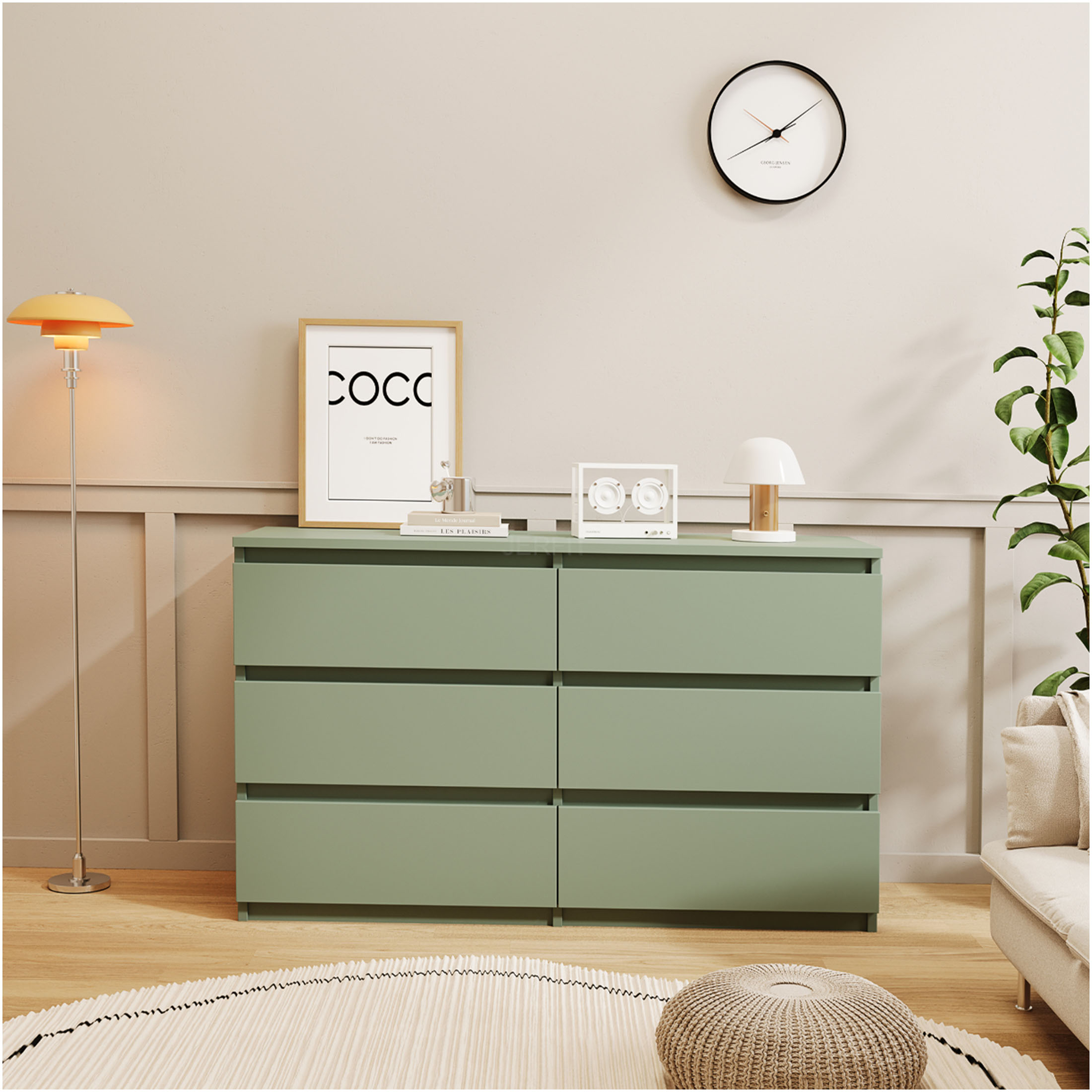 Green Rustic Dresser
