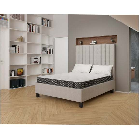 JERFIT 6 Inch Twin Size Gel Memory Foam Mattress, Medium Firm Feel, CertiPUR-US Certified, Bed in a Box, White