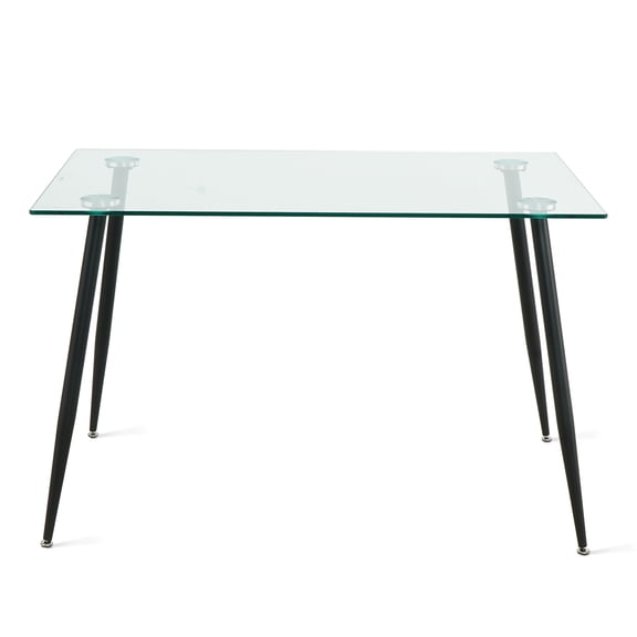 JERFIT 6-Pack Black Metal Table Legs for Dining Table, 28 Inch Heavy Duty Industrial Table Legs for DIY Desk, Kitchen Island, Workbench, Study Table, Easy Assembly, Max Load 330 lbs