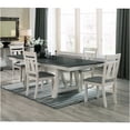 thumbnail image 1 of JERFIT 6-Piece Cream Cottage Dining Set with Extendable Table and Upholstered Chairs, 1 of 8
