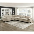 thumbnail image 1 of JERFIT 6-Piece Modular Sectional Sofa with Chaise, Taupe Chenille Fabric, Modern L-Shaped Couch for Large Living Room, 1 of 9