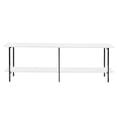 thumbnail image 1 of JERFIT 70.8" Modern White Console Table with 2 Shelves, Sofa Table for Living Room Entryway, 1 of 10