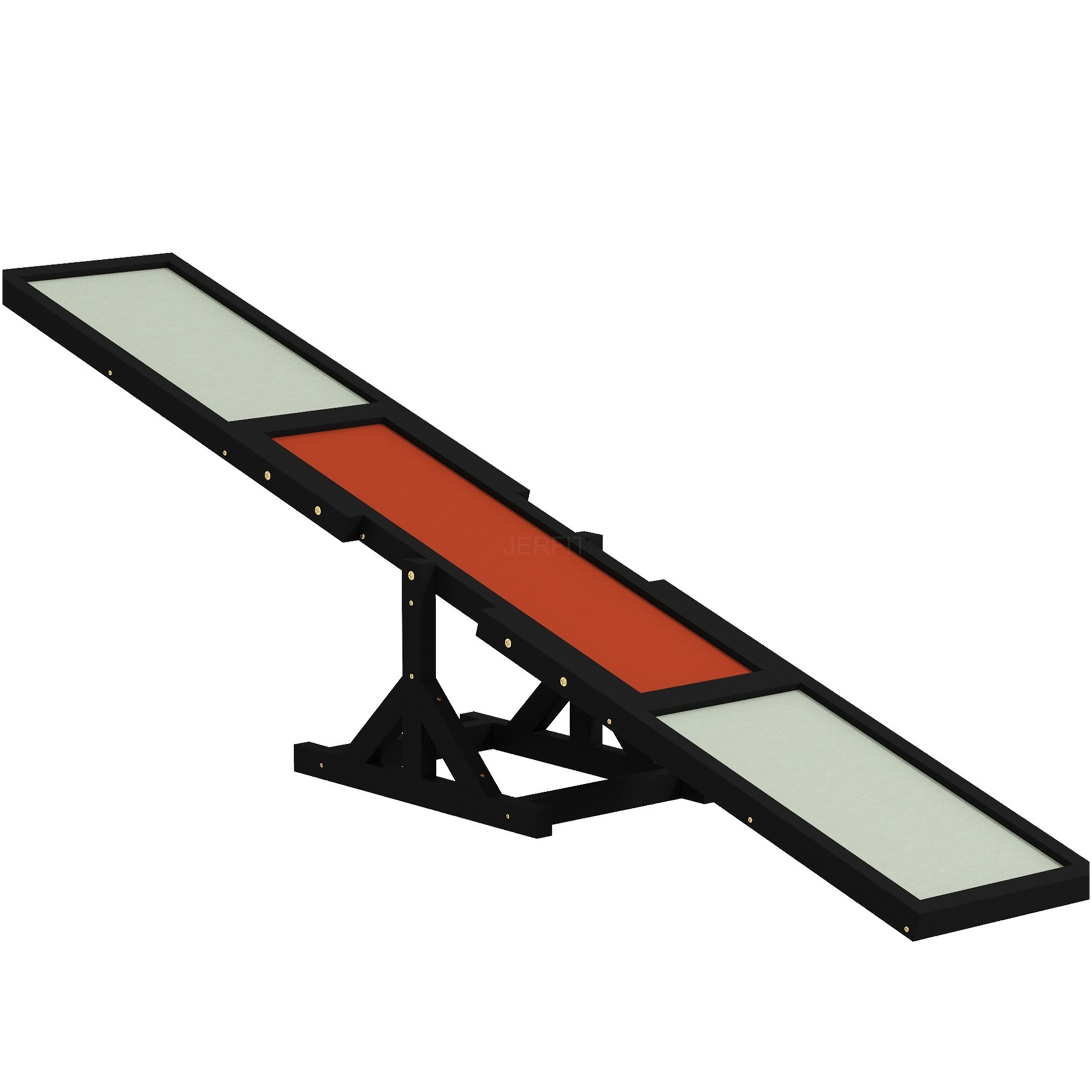 JERFIT 71" Dog Agility Teeter Totter, Solid Wood Training Seesaw for ...
