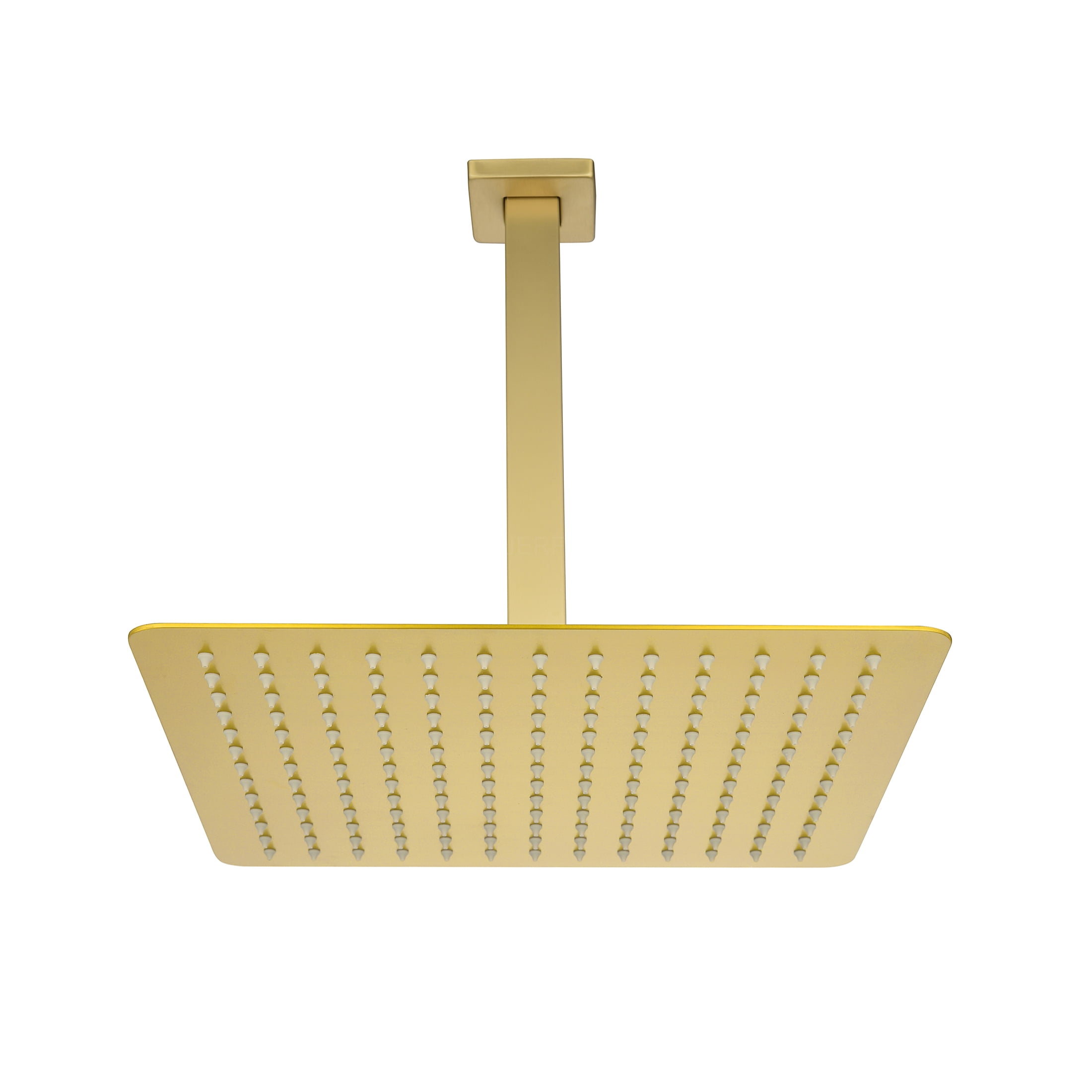 JERFIT 8 Inch Rain Shower Head, Brushed Gold High Pressure Rainfall Showerhead, Stainless Steel Water Saving Luxury Shower Panel with Easy Installation