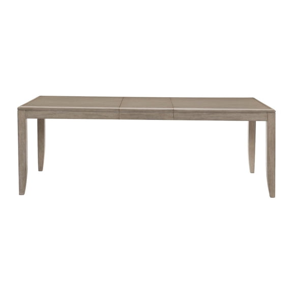 JERFIT 86 Inch Extendable Dining Table for 8, Modern Gray Wooden Table with Removable Leaf, Rectangular Kitchen & Dining Room Furniture