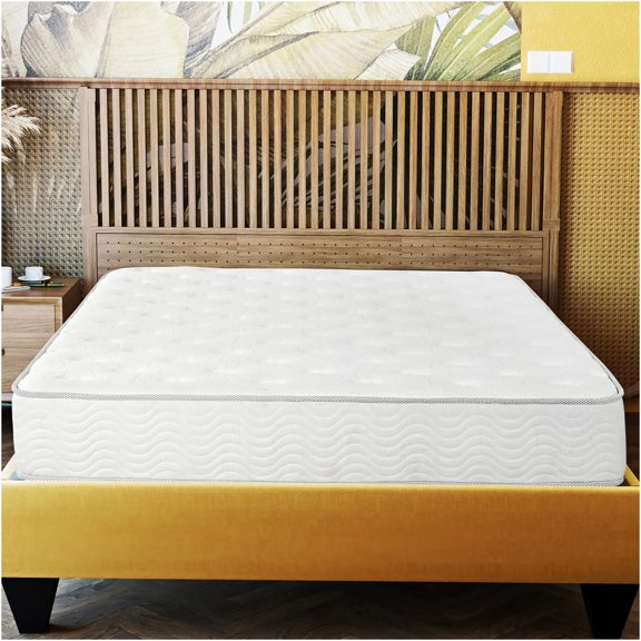 JERFIT 9 Inch California King Mattress in a Box - Pressure Relief, Motion Isolation, Edge Support, CertiPUR-US Certified, White Polyester Cover