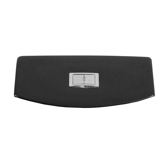 JERFIT Acrylic Toilet Tank Cover in Matte Black, Sleek Modern Design for Bathroom Decor, Easy to Clean & Antimicrobial, Universal Fit for Standard Tanks