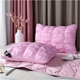 thumbnail image 1 of JERFIT Adjustable Shredded Memory Foam Pillow for Side Sleepers, Breathable Bamboo Cover, Supportive Contour for Neck Pain, Machine Washable, Queen Size, Pink, 1 of 5