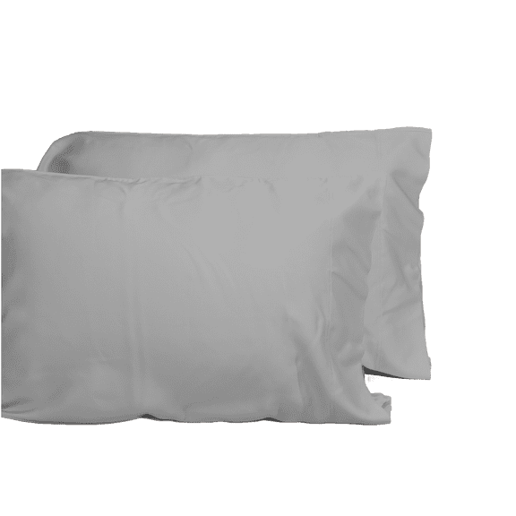 JERFIT Bamboo Viscose Pillowcase Set King Size, 2-Piece, Silver Grey, OEKO-TEX Certified, Cooling, Hypoallergenic, Luxuriously Soft