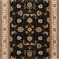 thumbnail image 1 of JERFIT Black and Ivory Traditional Area Rug 7x10 Feet, Victorian Ornate Pattern Non-Shedding Stain Resistant Indoor Rug for High Traffic Areas, Soft Polypropylene Carpet for Living Room Bedroom, 1 of 6