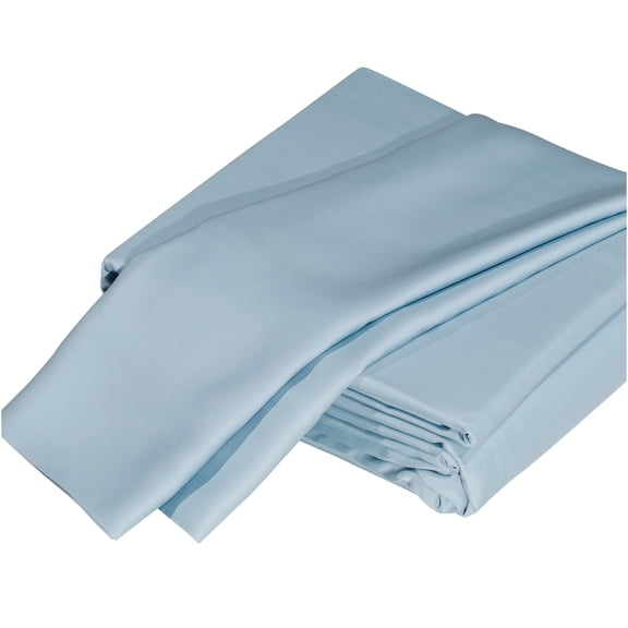 JERFIT California King Bamboo Sheets 4-Piece Set - Light Blue | OEKO-TEX Certified | Thermoregulating & Moisture Wicking | Ultra Soft & Hypoallergenic Bed Sheets for Deep Pocket Mattress