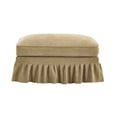 thumbnail image 1 of JERFIT Convertible Ottoman with Removable Ruffle Skirt, Light Coffee Chenille Accent Stool for Living Room, Multi-Functional Footrest Storage Bench, 1 of 7