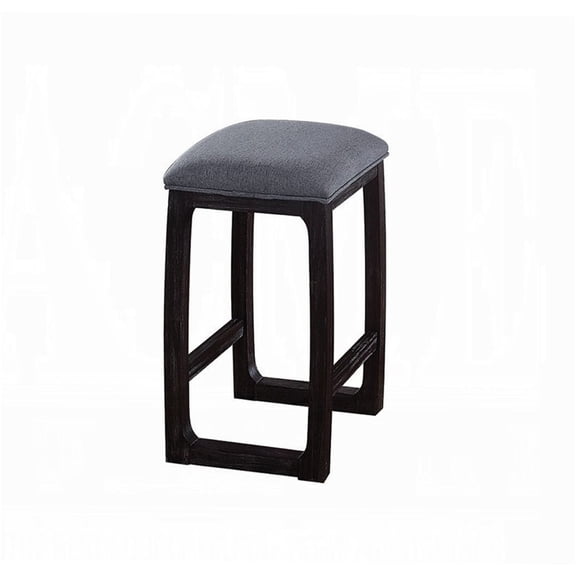 JERFIT Counter Height Bar Stool with Padded Seat and Footrest, Espresso Wood Finish, for Kitchen Island, Dining Room, and Home Decor