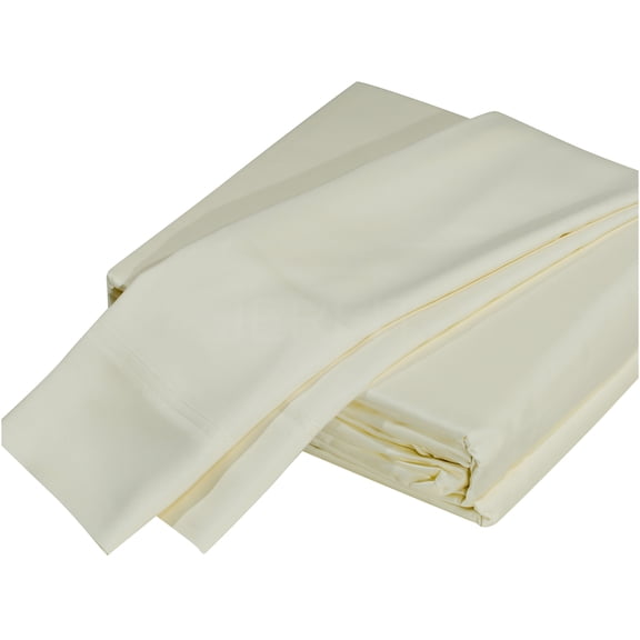 JERFIT Cream Eucalyptus Based Tencel Lyocell Queen Size 4-Piece Bedding Sheet Collection