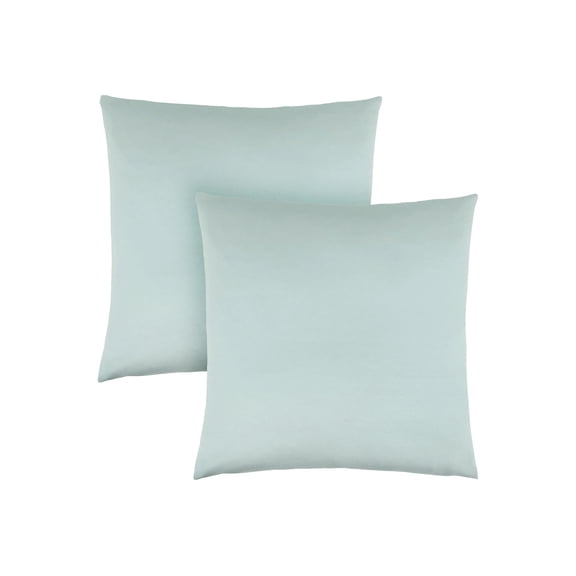 JERFIT Decorative Throw Pillow Set of 2 - 18x18 Inch Mint Green Couch Pillows with Insert, Hypoallergenic Polyester for Sofa Bedroom
