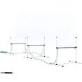 thumbnail image 1 of JERFIT Dog Agility Training Set with Adjustable Hurdles, Water Spray Tube, Whistle & Carry Bag for Outdoor Pet Obstacle Course, White, 1 of 9