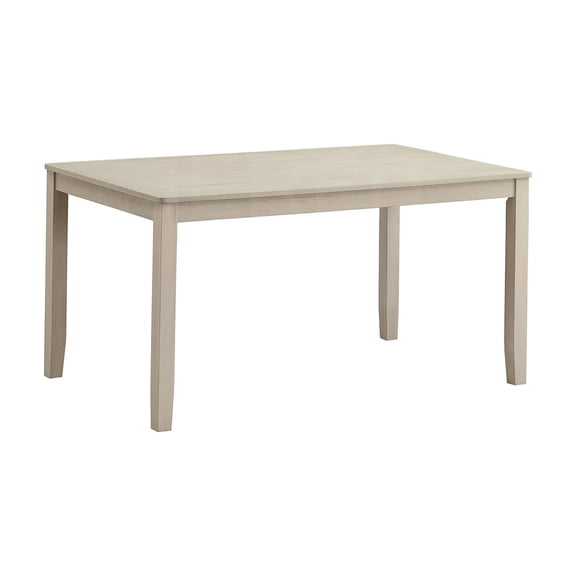 JERFIT Farmhouse Dining Table, Antique Gray Rectangular Table for Kitchen and Dining Room, Transitional Style Fixed Top Table
