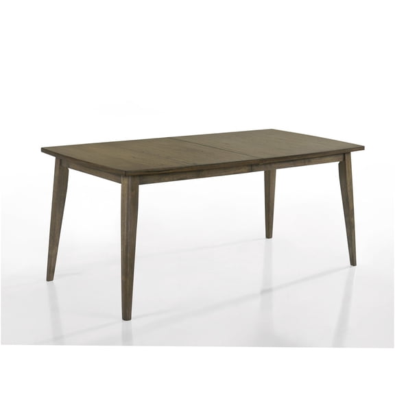 JERFIT Farmhouse Dining Table for 8, Rustic Brown Solid Wood Rectangle Table with Split Top, Distressed Vintage Finish