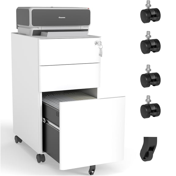 JERFIT Foldable Computer Desk with Monitor Stand, Small Space Home Office Desk, Study Writing Table, Easy Assemble & Space Saving, Walnut Finish