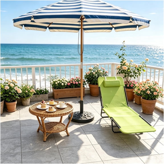 JERFIT Folding Reclining Chaise Lounge with Mesh Fabric and Steel Frame, Available in Black and Green for Outdoor Leisure