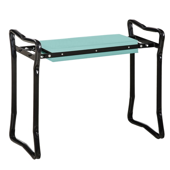 JERFIT Garden Kneeler and Seat, Foldable Padded Kneeling Bench with Handles, Heavy-Duty Steel Frame, Comfortable EVA Foam, Green
