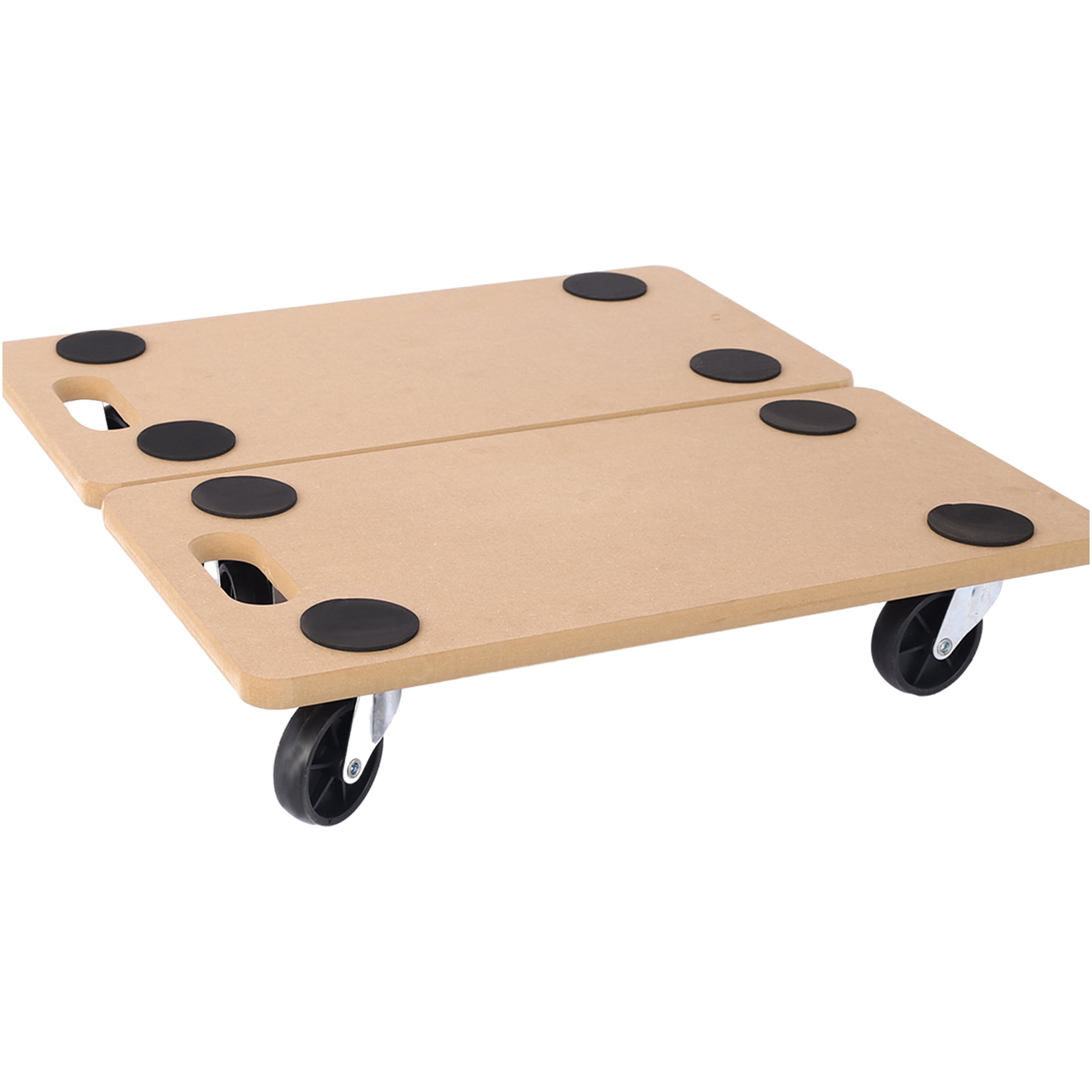 JERFIT Heavy Duty Furniture Dolly Mover with Wheels, 2-Pack 500lb Capacity Wood Moving Platform for Appliances, Piano, Couch