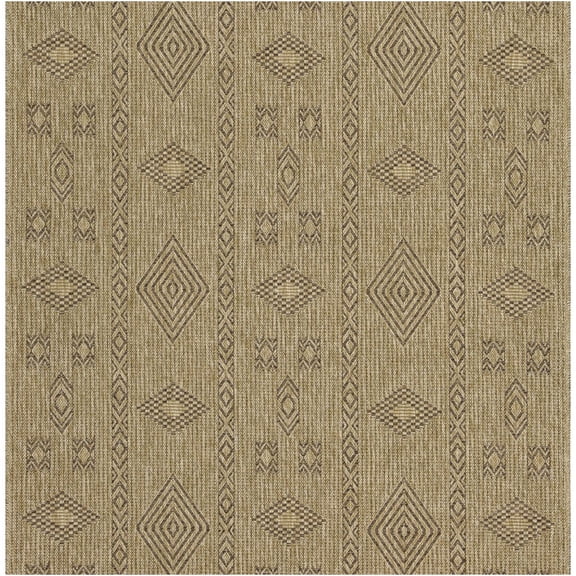 JERFIT Indoor Outdoor Area Rug 5x7, Natural Jute Flatweave Rug, Stain Resistant Easy Clean Patio Carpet for High Traffic, Home Decor