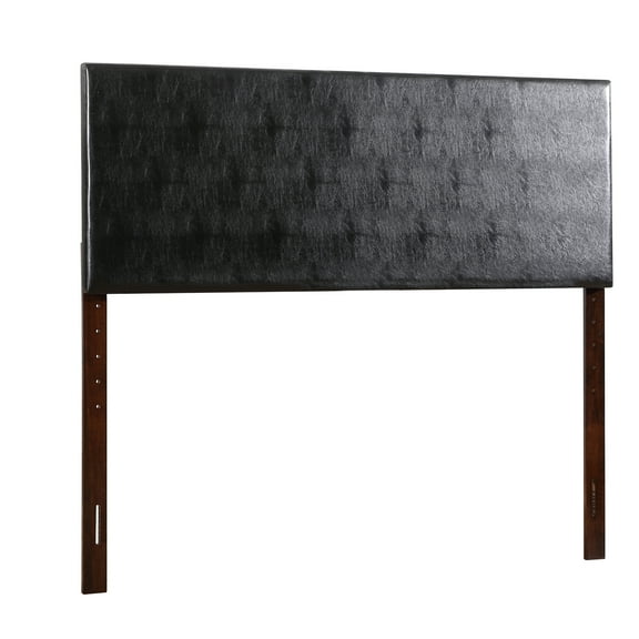 JERFIT King Headboard, Faux Leather, Adjustable Height, Black